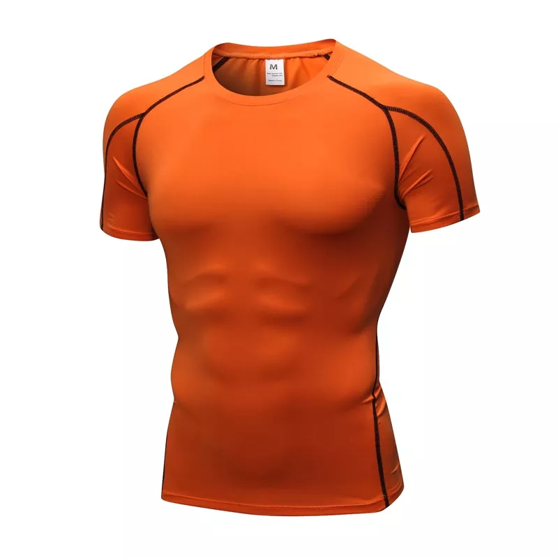 Compressieshirt met korte mouwen voor heren